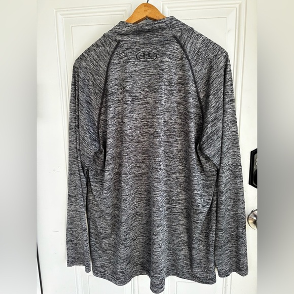 Under Armour Men's Charcoal Heather Quarter-Zip Jacket - Picture 8 of 8